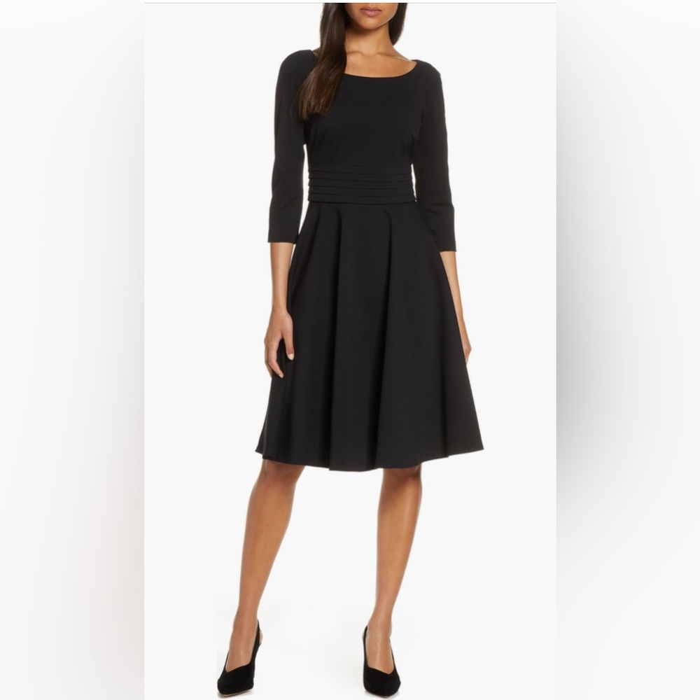 Harper Rose pleated fit and flare dress